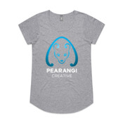 Blue and White Logo - Womens Mali Tee