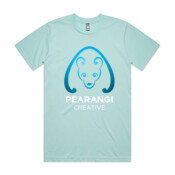 Blue and White Logo - Mens Classic Tee