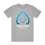 Blue and White Logo - Mens Block T shirt